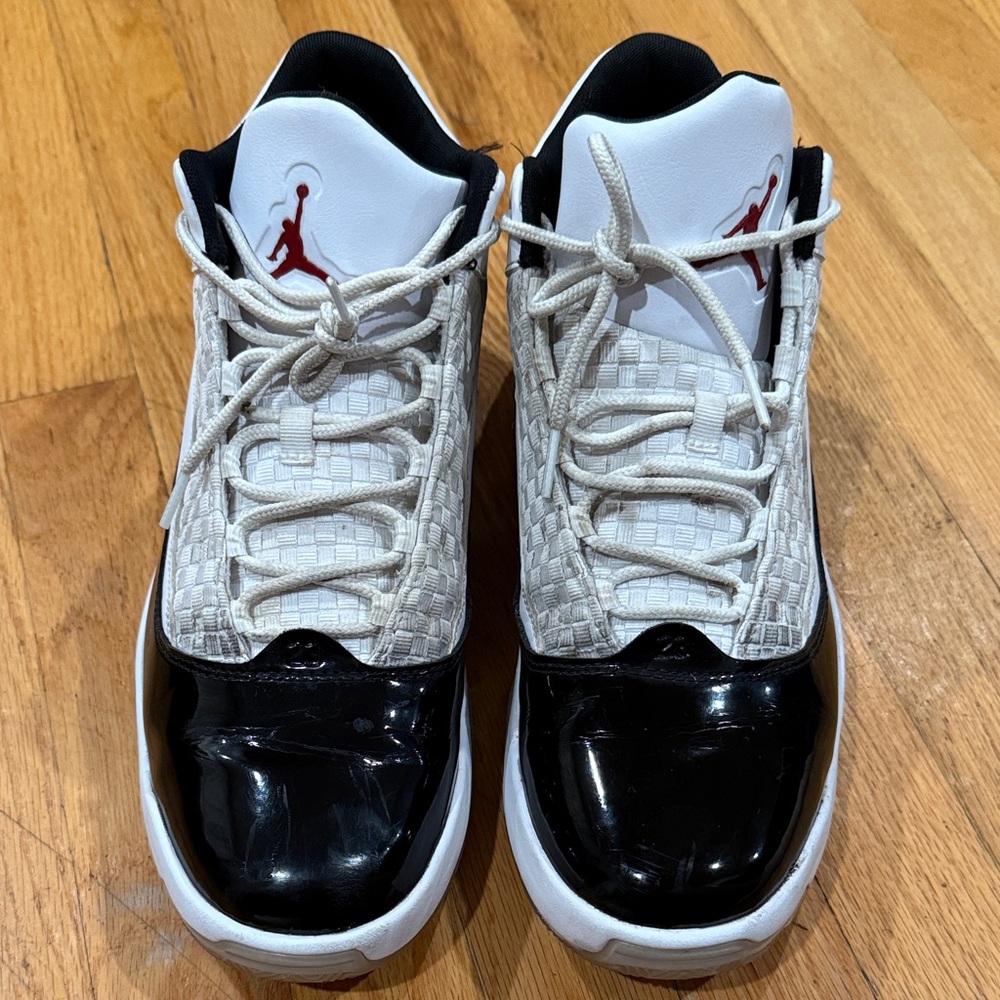 Jordan Men's Black, White, and Red Athletic Shoes